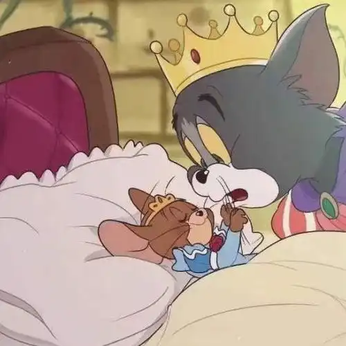 情头超可爱猫和老鼠动漫情侣头像系列