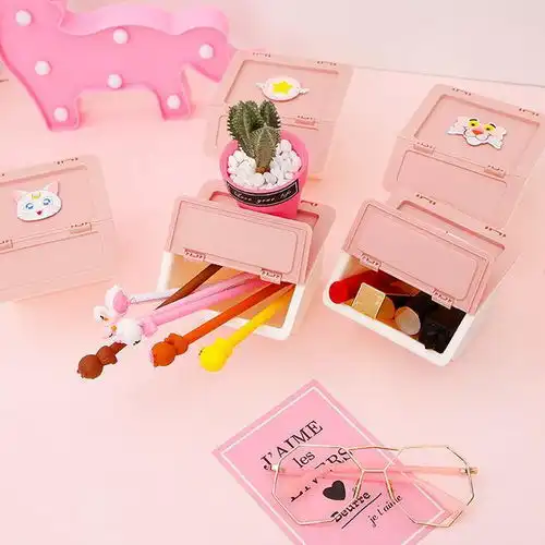 笔筒小清新少女心可爱粉色笔桶桌面收纳多功能创意笔桶女生文具,一品好特惠