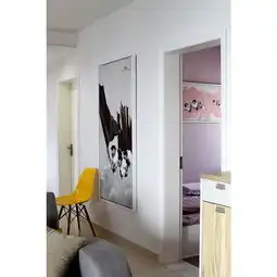 510万70㎡简约二居室装修效果图,70平小两房典藏浅灰装修案例效果图齐家装修网