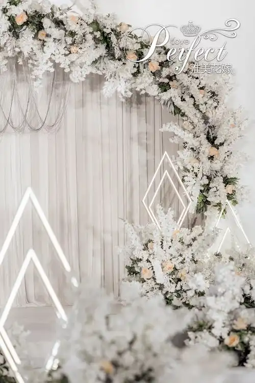 dodowed婚礼案例推荐系列之烟台唯美花嫁白色婚礼案例