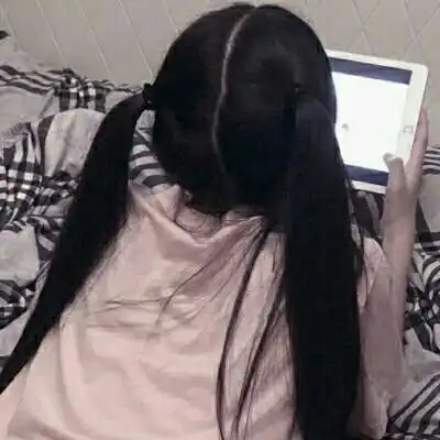 清纯女生头像背影图片