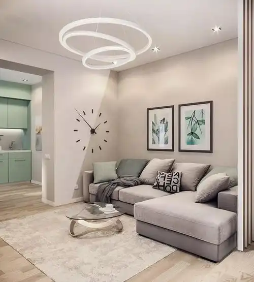 现代时尚风格的59平方米的小户型,装修效果温馨实用,好看极了