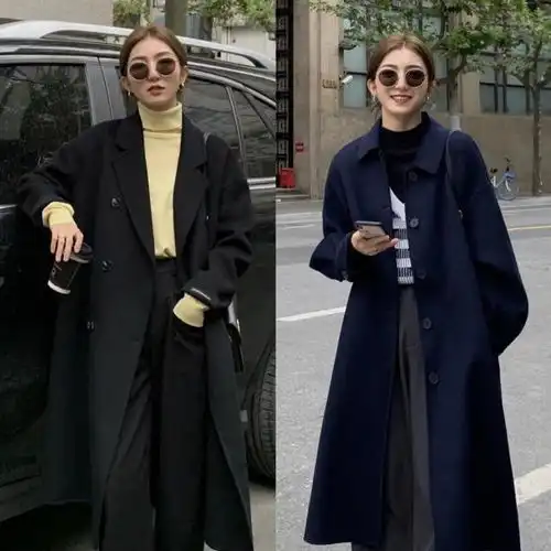 会穿大衣才是真搭配高手,瞧韩系博主的随意穿法,跟着学稳赢