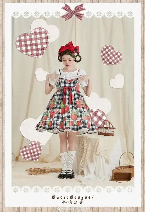 苹果柄lolita盘点,清爽可爱超级适合夏天