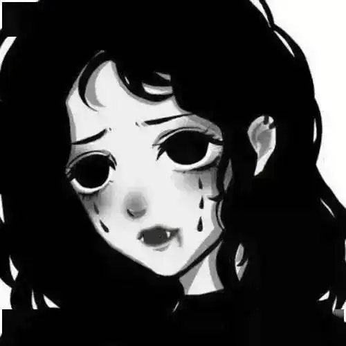 可爱丧系动漫头像暗黑