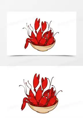 卡通小龙虾素材卡通小龙虾图片卡通小龙虾素材图片下载熊猫办公