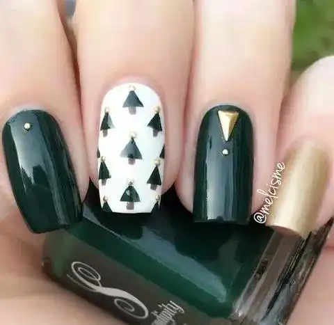 herpink时尚圣诞风妆容圣诞美甲爆红ins,去参加圣诞party