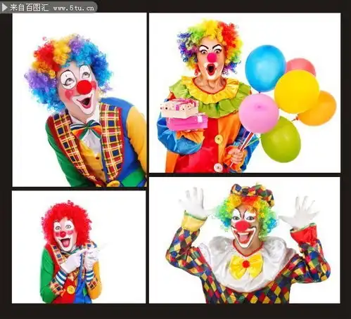 快乐的滑稽小丑高清图片高清图片百图汇设计素材