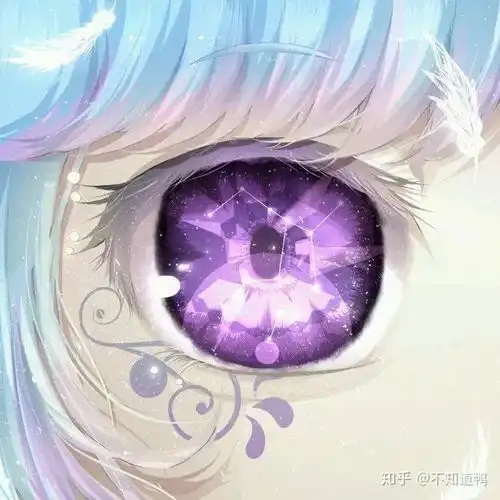 紫色星空动漫头像男生星