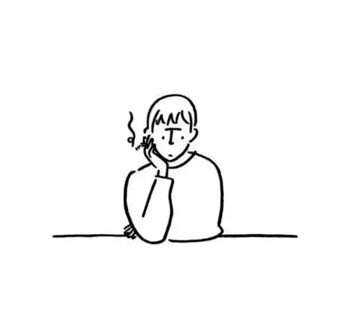 简约头像男生手绘头像系