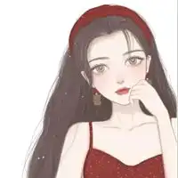 qq韩国女生插画头像