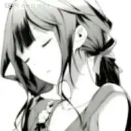 白色二次元系女生头像二