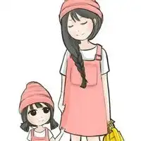 妈妈和孩子的动漫唯美图片