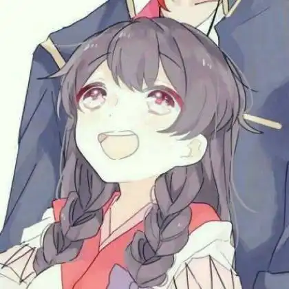 二次元情侣头像一左一右,因为有你的存在所以幸福