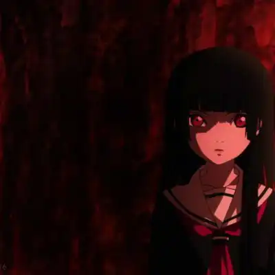 地狱少女阎魔爱头像暗黑唯美地狱少女恐怖头像