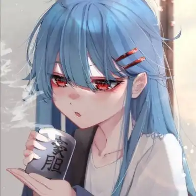 蓝色系卡通动漫头像