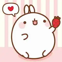 白兔动物图片戴上头微信头像图片大全