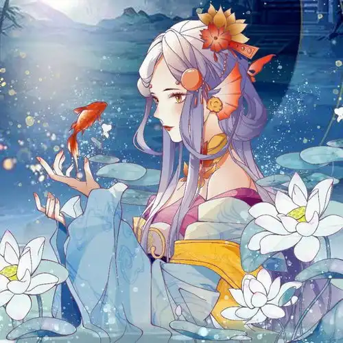 qq头像古风系女唯美双鱼