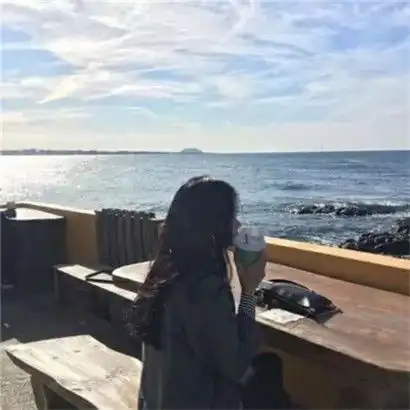 面向大海寂寞远离一切,微信唯美头像女生背影