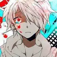好看头像动漫男生一半蓝一半红微信头像图片大全