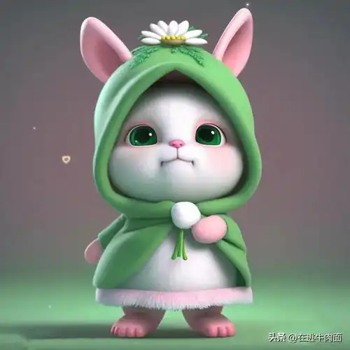 立马抱走的卡通兔子