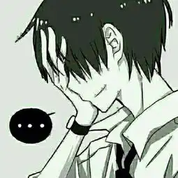 女生扶额动漫头像蓝底