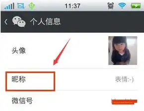 苹果手机怎么改微信个人信息名称