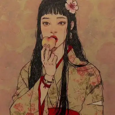 清冷破碎感头像女动漫玫