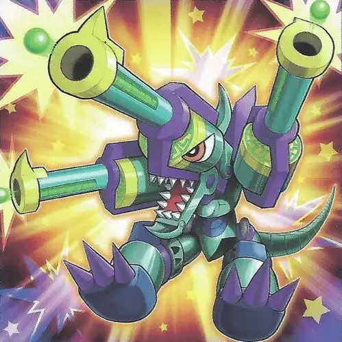 卡通左轮手枪龙