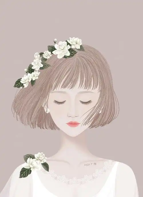肖像插画头像文艺