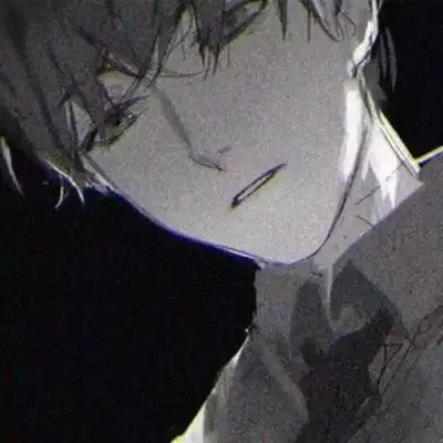 丧系黑白二次元漫画个性头像拥有了清风就要交还明月