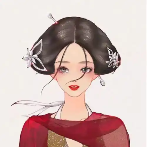 复古动漫情侣头像只愿君心似我心,定不负相思意