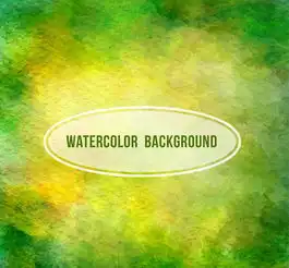 绿色系水彩背景