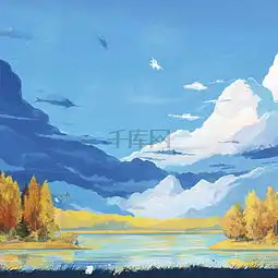 蓝天白云山水微信头像