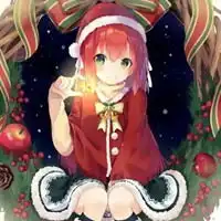 卡通圣诞头像女卡通可爱圣诞节女生头像