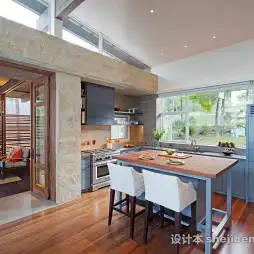 美式厨房装修效果图大全2017图片美式厨房装修效果图欣赏8