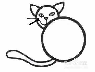 小猫简笔画画法