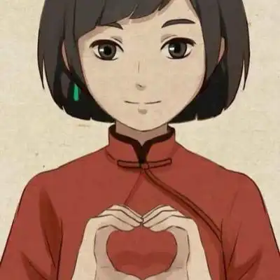 红色系动漫情侣头像一男一女无悔伴他一生