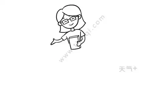 老师简笔画简单又漂亮老师的画法