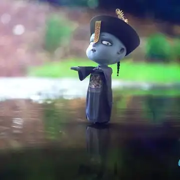 僵小鱼卡通头像清朝官服