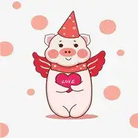 粉红小香猪头像高清网红迷你猪小香猪高清头像