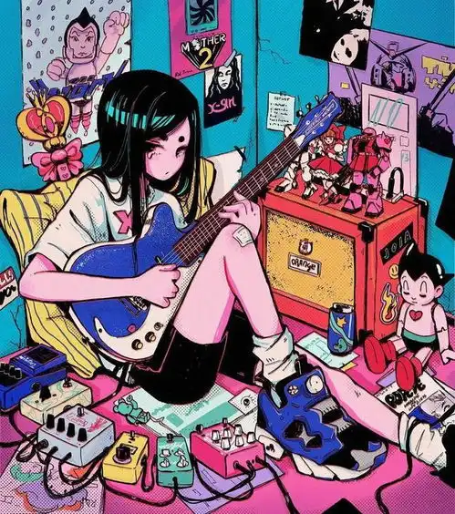 个性甜酷少女,插画师crisalys作品欣赏