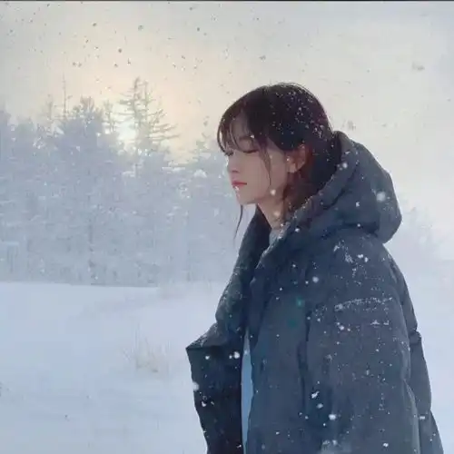 头像适合冬天用的温暖女头