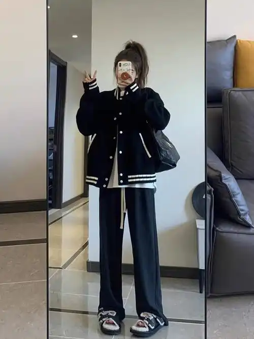 美式复古棒球服短外套女初春秋季新款休闲百搭韩系设计感小众夹克