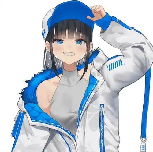 头像蓝色系动漫女头像3