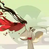 古风情侣头像水墨黑白水墨风格情侣头像一对