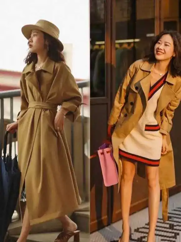 秋冬必不可少的风衣穿搭