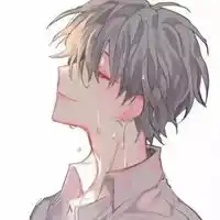 失恋头像男生动漫苦笑