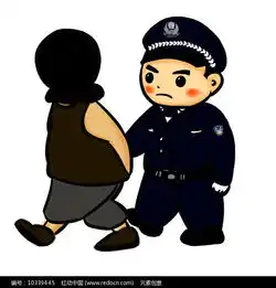 手绘扫黑除恶漫画元素