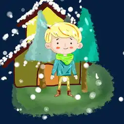 冬季保暖儿童下雪金发男孩素材免抠图片素材其他格式下载动漫人物大全